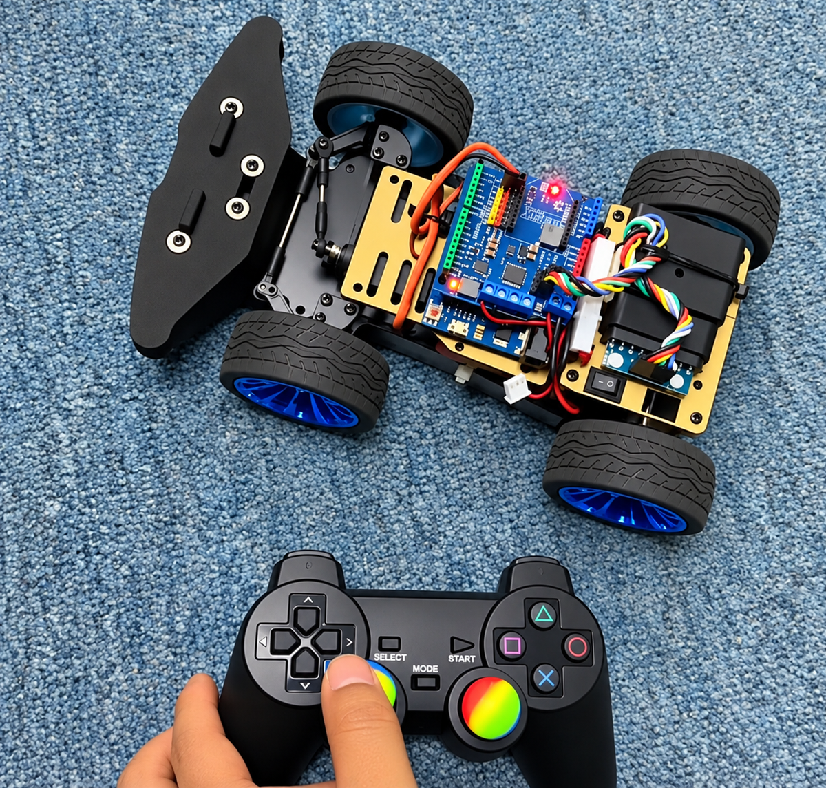 RC Metal Chassis with 4 Wheel kit
