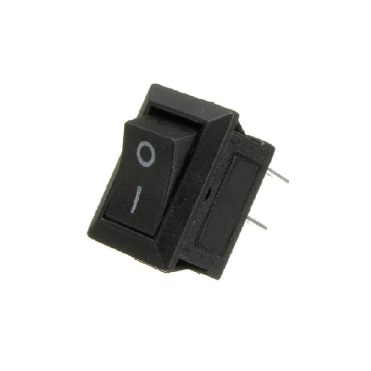 KCD1-101/2P Power Rocker Switch black