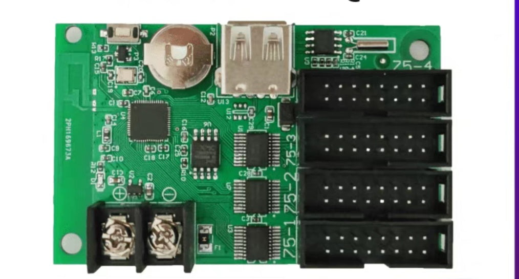 Full-Color (RGB) Matrix Display Control Card – Microscale