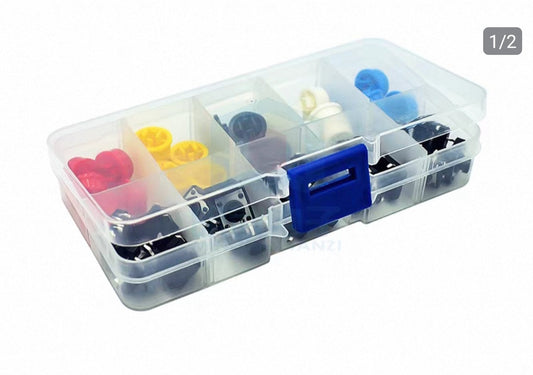 Tactile switch with cap switch 12*12*7.3MM 25 pairs boxed