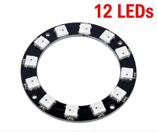 12-LED WS2812 5050 RGB Full-Color Driver Round