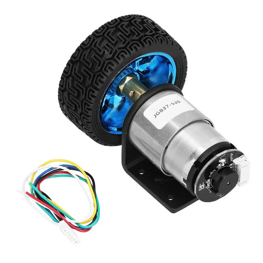JGB37-520 DC12V Encoder Motor Smart Car Motor (110RPM)