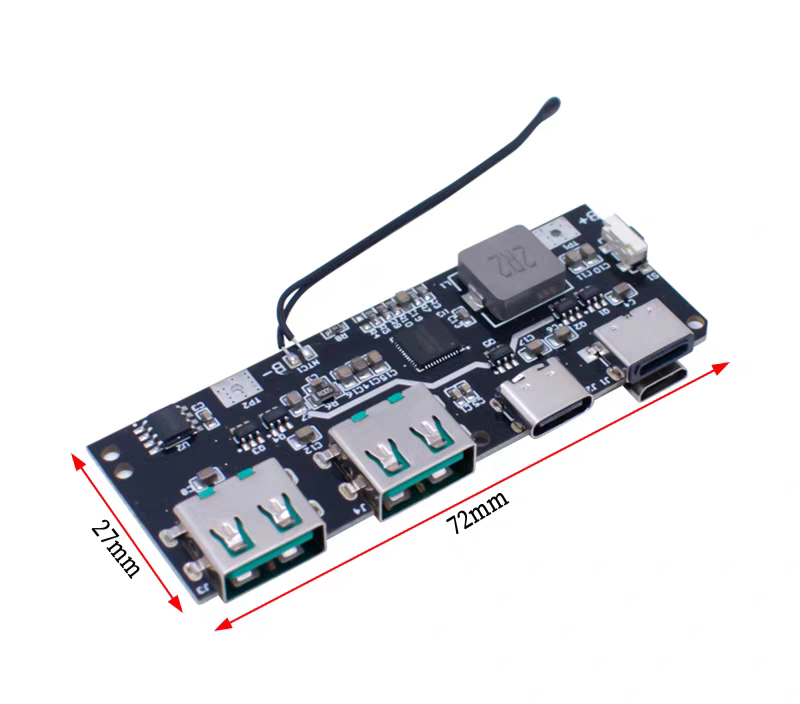 22.5W power bank bidirectional fast charging power module circuit board 5-port