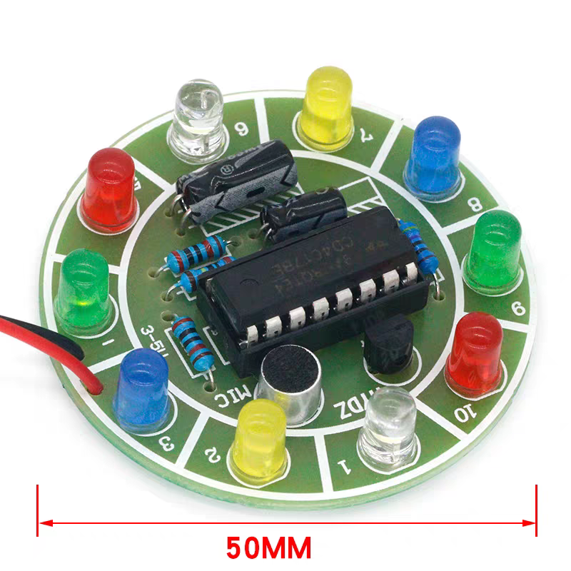 Sound-Controlled Rotating LED Light Kit