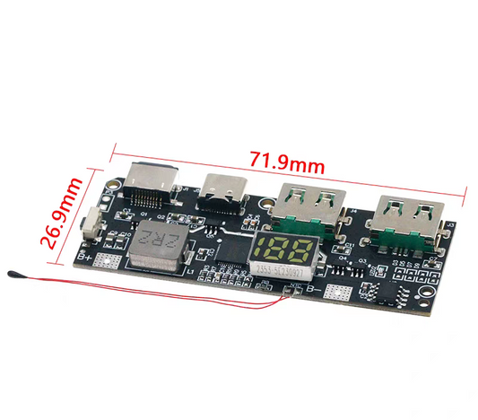 Two-way fast charging  power bank module 22.5W  5-port with segment display