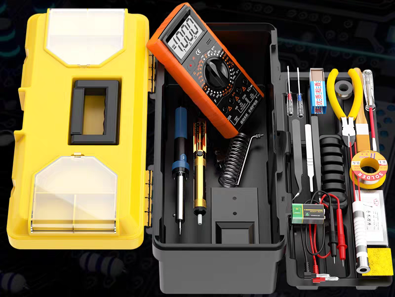Soldering kit with tool box
