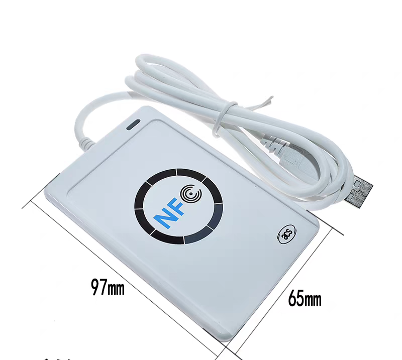 NFC reader/writer with 5 cards