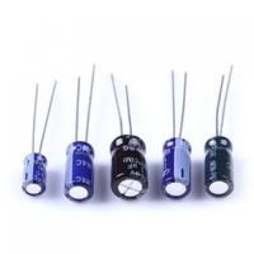 Denetron 47uF 16V Electrolytic Capacitors – 25-Pack Radial Leads (16EM47-MTI-6570-85C)