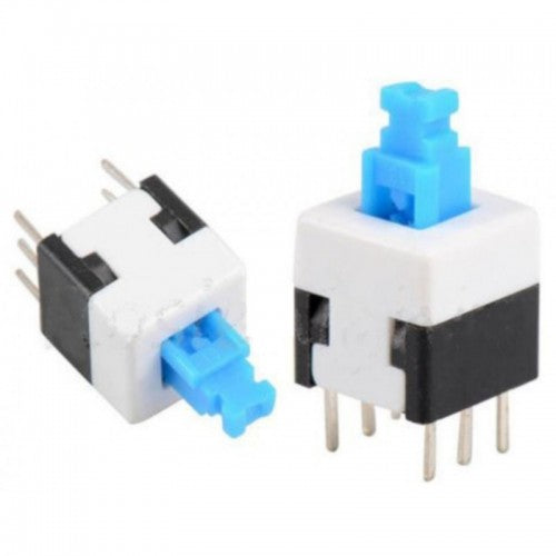 Push button switch 8*8MM self-locking  6-pin